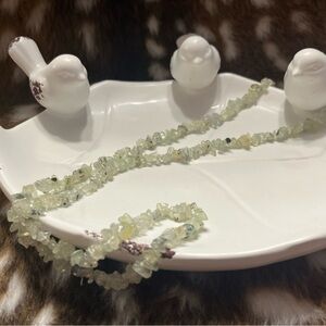 light green nephrite Gemstone Necklace